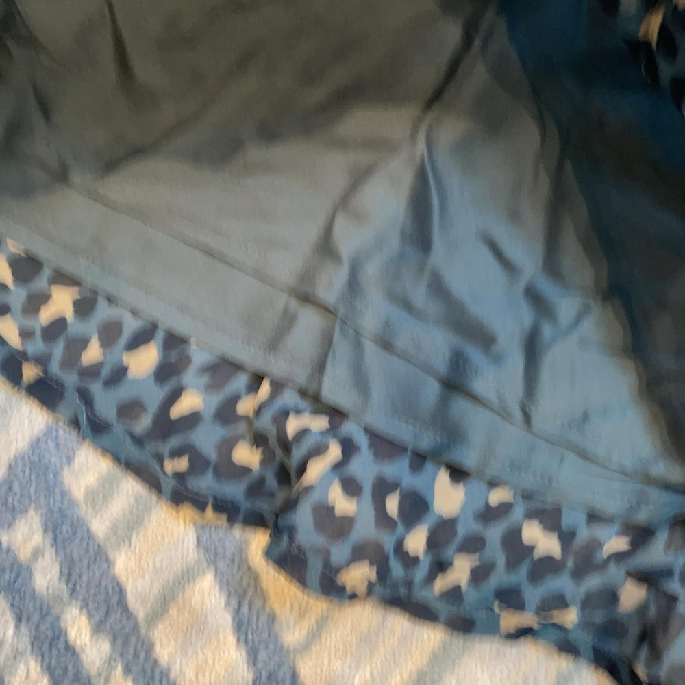 By Anthropologie Skirt Womens Small Black Leopard Print Layered Lined Chiffon - Picture 4 of 6